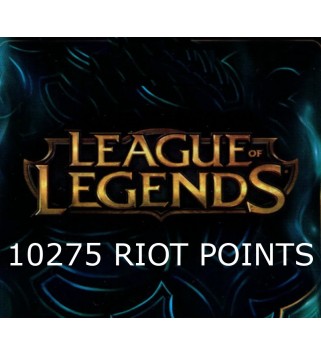 League of Legends 10275 RP Prepaid Card TURKEY Key 